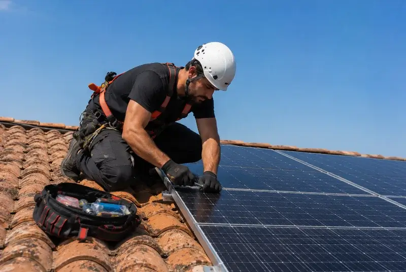 Maintenance et monitoring de panneaux solaires à Lacenas